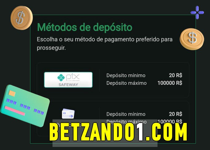 O cassino betzando bet oferece uma grande variedade de métodos de pagamento