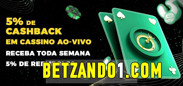 Promoções do cassino ao Vivo betzando 